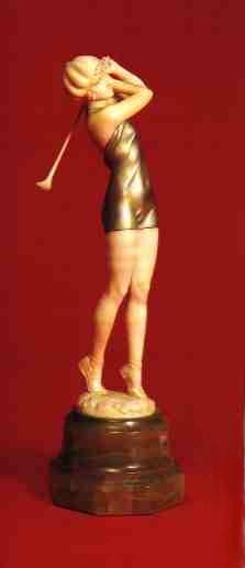 Modell "Golfspielerin" F. Preiss, Copyright by VG Bild-Kunst