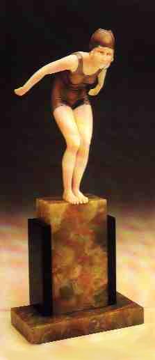 Modell "Schwimmerin", F. Preiss, Copyright by VG Bild-Kunst